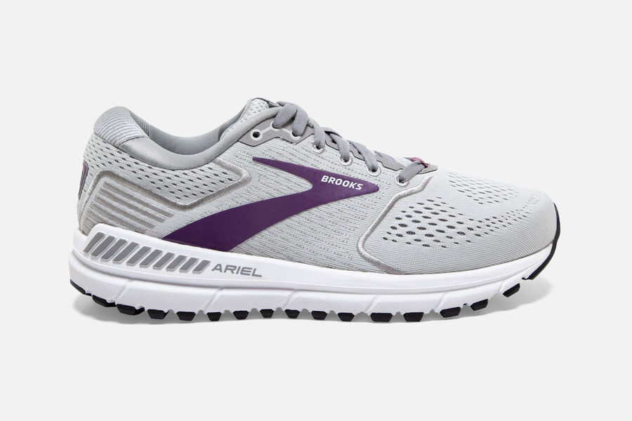 Brooks Ariel '20 Womens Australia - Road Running Shoes - Grey/Purple (009-WUHDJ)